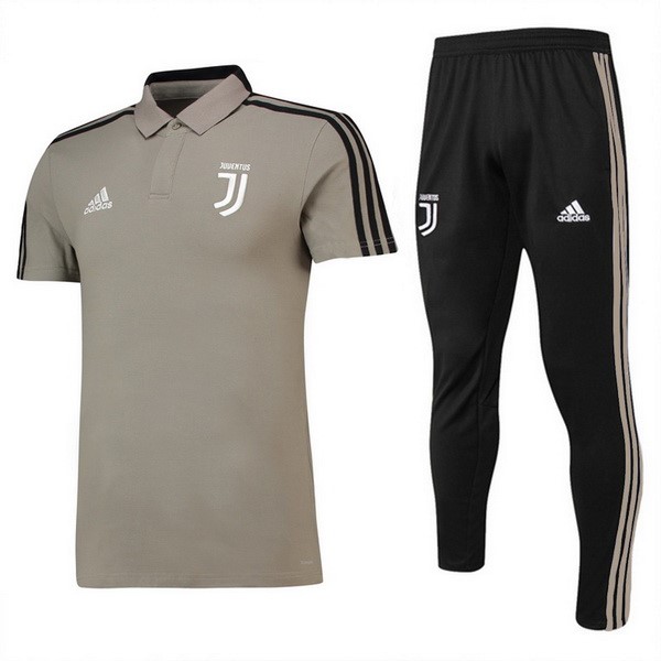 Polo Juventus Conjunto Completo 2018/19 Marron Negro